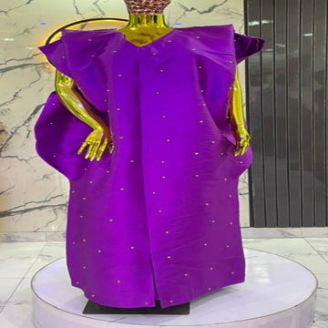 RA (Rich Aunty) Boubou in Royal purple